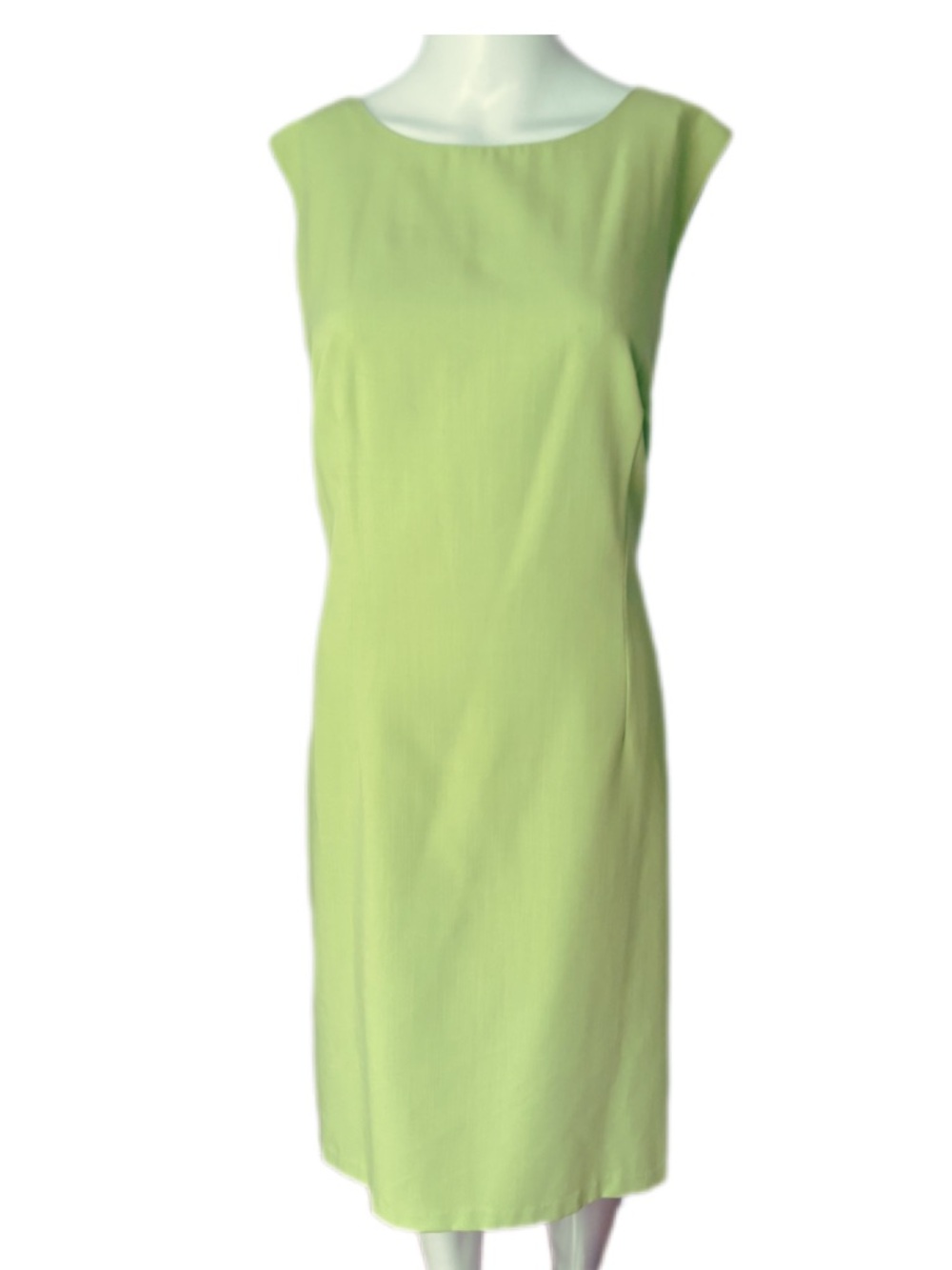 Sag Harbor Lime  Green Sleeveless Sheath Dress